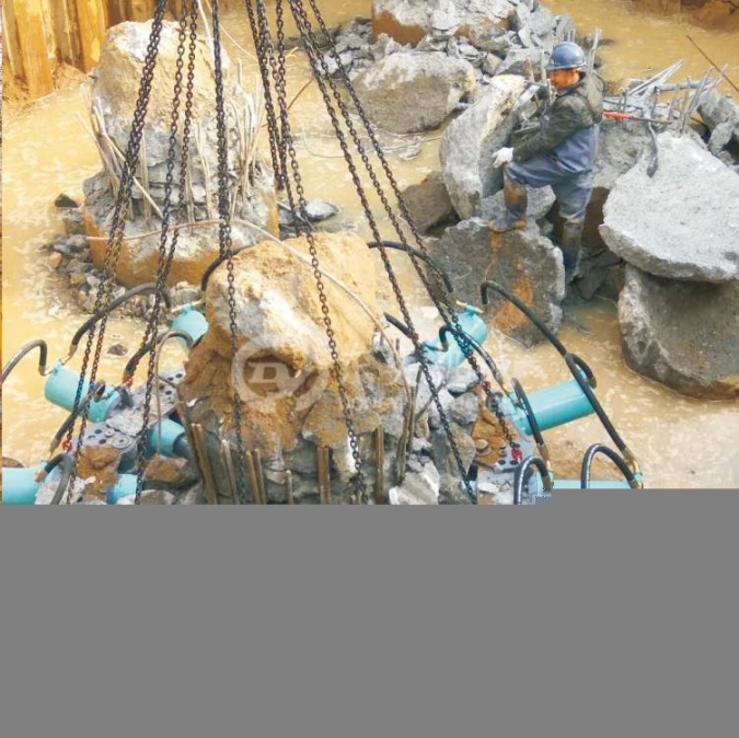 北奕液压破桩机破碎桩头机械静音高效液压破桩机