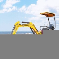 反铲式17小勾机土地深翻小型钩机房屋改造搭建17微型挖掘机