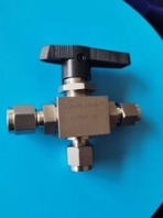 供应316不锈钢公英制卡套式三通球阀/换向阀实验室气路配件