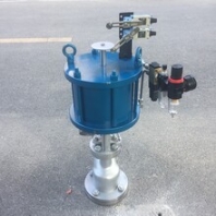 哈氏合金标一阀门不锈钢气动上展式放料阀反应釜底阀