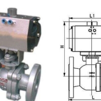 高山Q641F法兰气动球阀厂家直销
