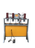 佛山邦业半自动液压圆管冲孔机管材冲缺口机方管下料切断机