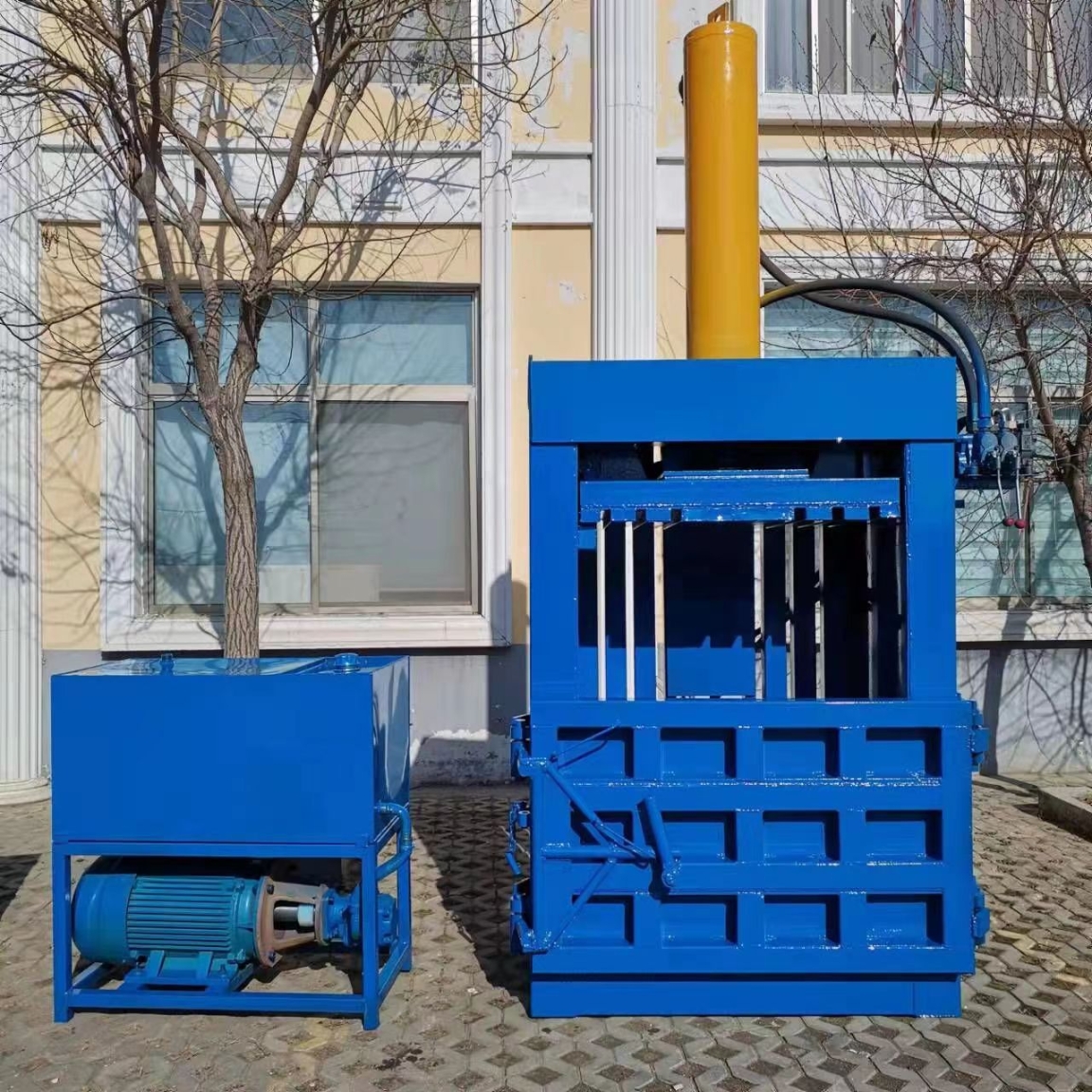 浙江杭州立式液压打包废铁压块机废纸打包机