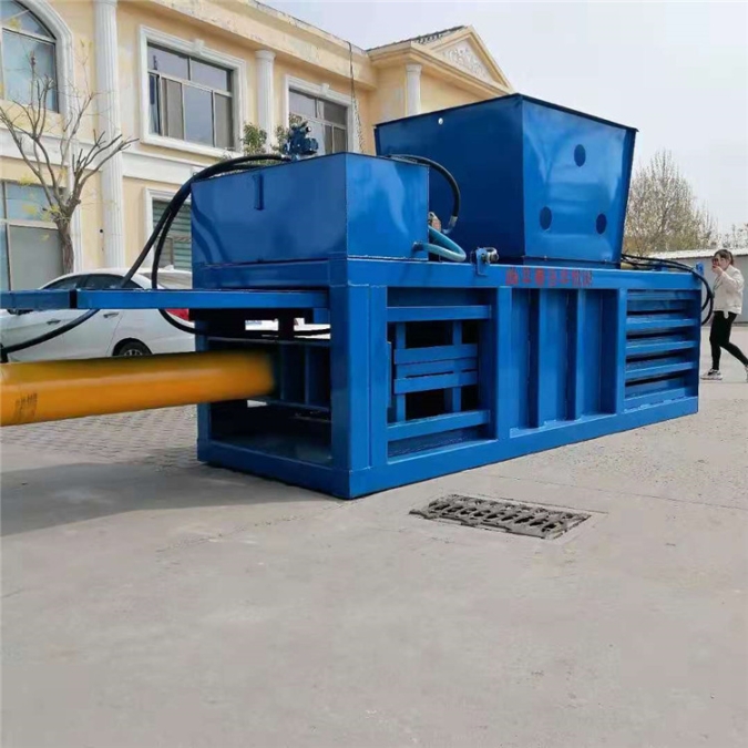 160吨卧式秸秆液压打包机全自动废纸打包机