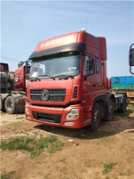 东莞城区二手德龙平板车13米高低板半挂车