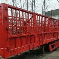 清远清城区二手新款东风天龙420马力电喷二拖三高栏花篮半挂车