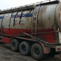 汕头澄海区二手集装箱式后翻后卸前顶自卸半挂车2轴3轴拖板挂挂车