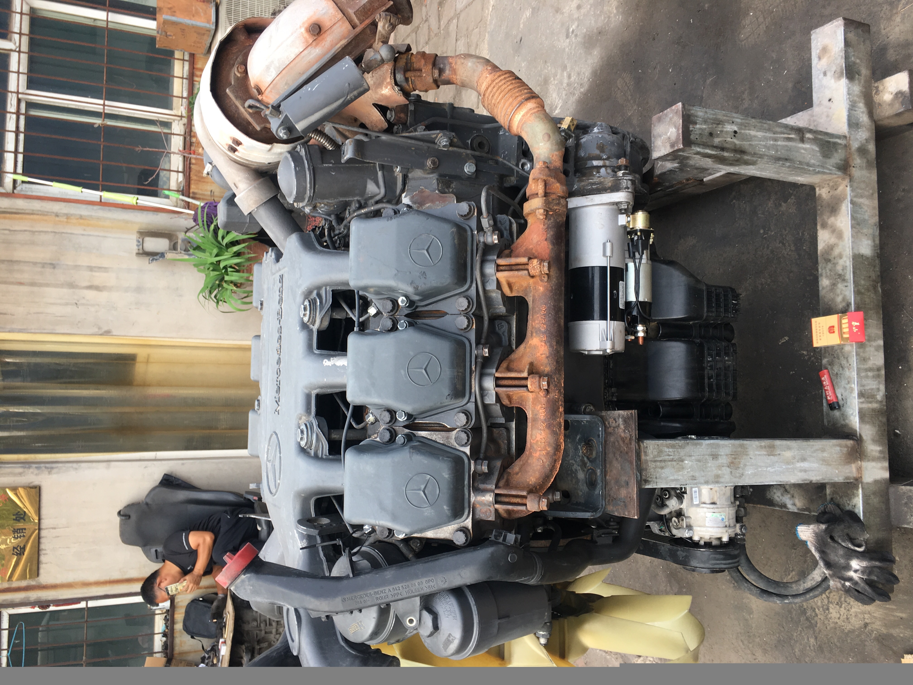 4141奔驰泵车二手发动机总成原装进口商品