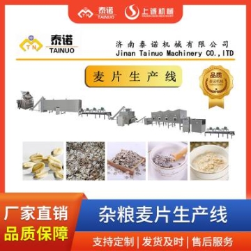 泰诺燕麦片设备 杂粮麦片设备 即食杂粮生产线 代餐燕麦片加工